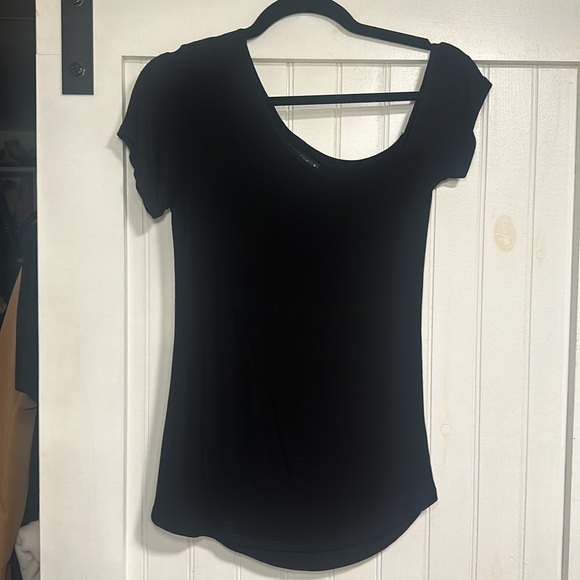 Michael Lauren Off The Shoulder Black Top - Size Small - Picture 2 of 5